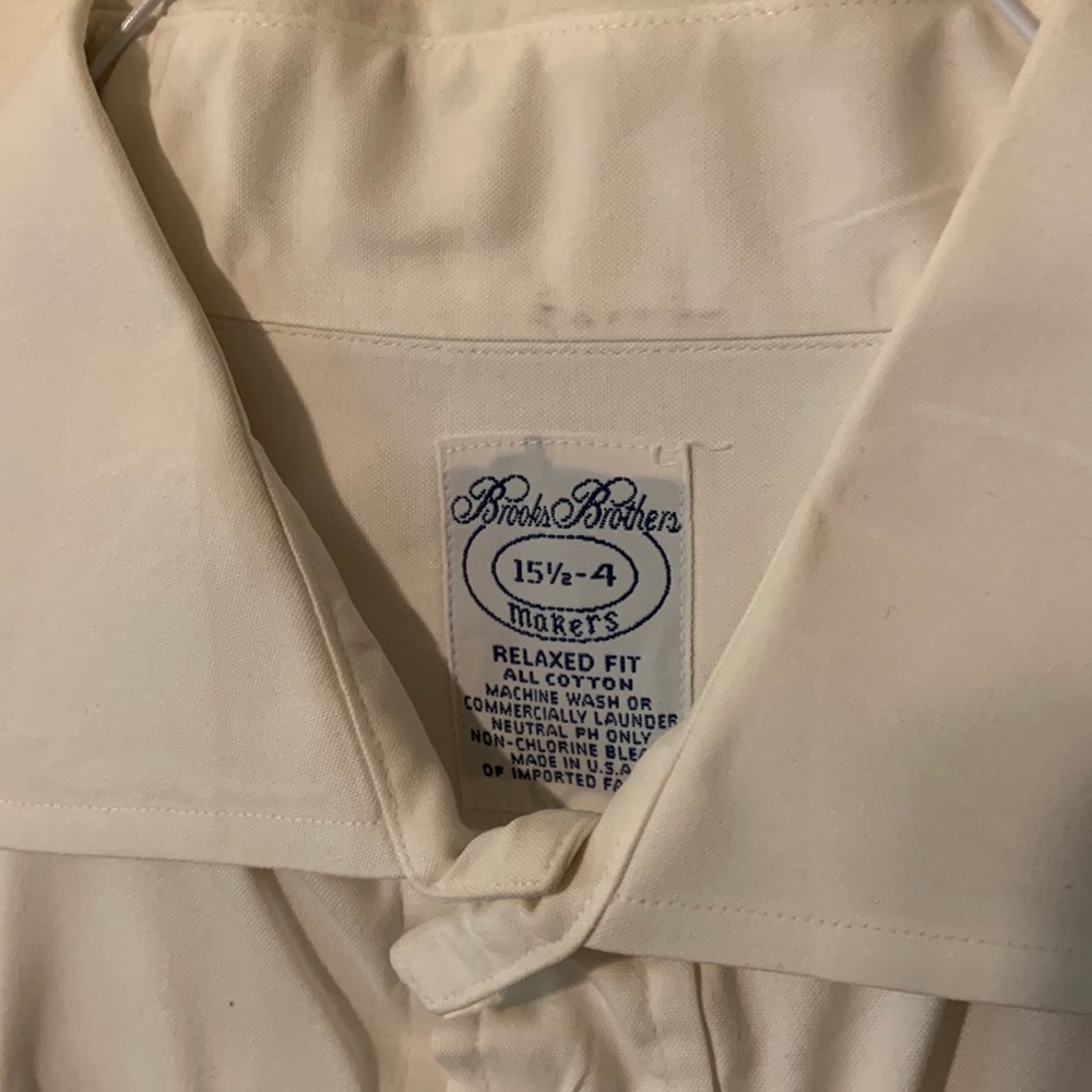 Brooks Brothers, white, long sleeve